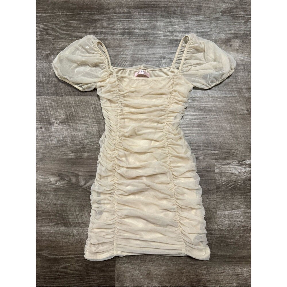 Blue Blush Los Angeles Ruched Mini Dress Size Small